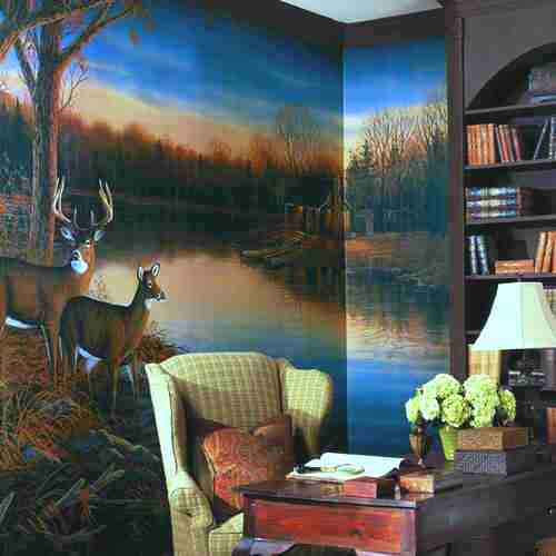 Tranquil Evening Wall Mural roomsetting
