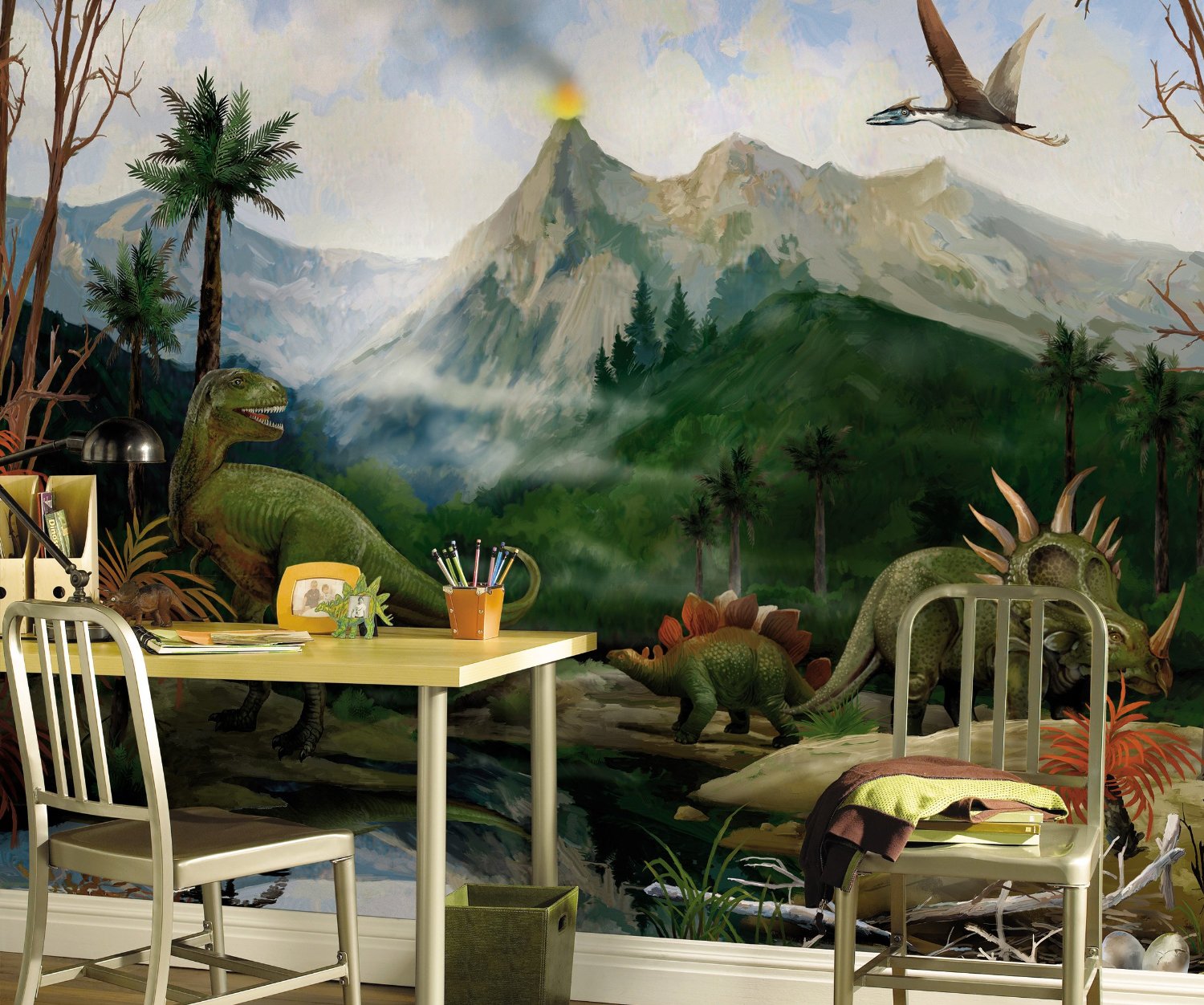 Dinosaur Wall Mural by Candice Olsen ROOMSETTING