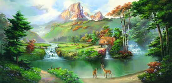 Woodland Valley Wall Mural