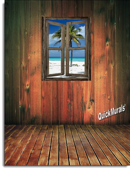 Beach Cabin Window #2 roomsetting