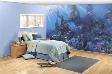 Dolphins Paradise Wall Mural C824 roomsetting