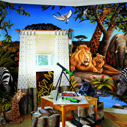 Jungle Mural roomsetting