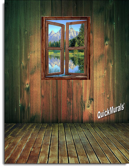 Mountain Cabin Window #1 roomsetting