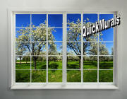 orchard window mural