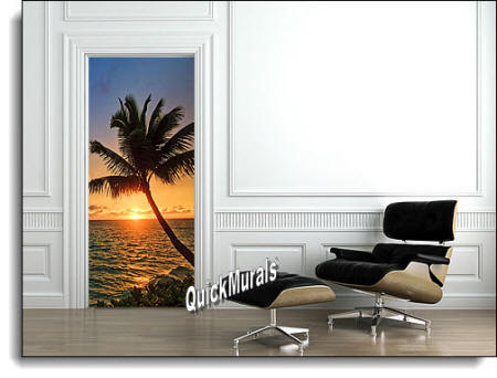 Palm Beach sunset Wall Mural Roomsetting