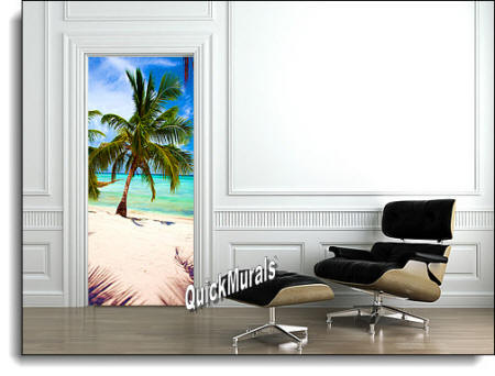 Tropical paradise Door Mural
