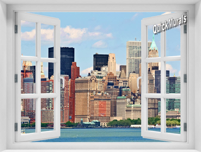 New York City #1 Color Instant Window Mural 